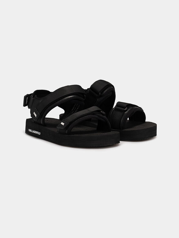 ATLANTIK leather sandals with logo accents - 2