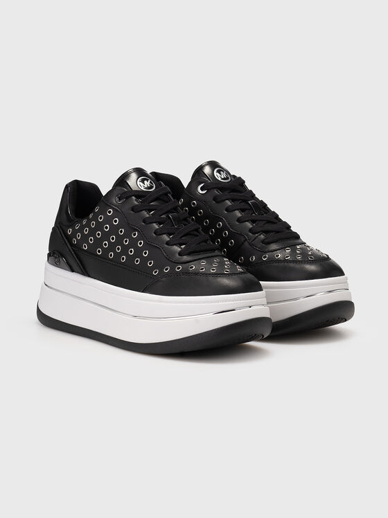 HAYES leather sports shoes on platform - 2