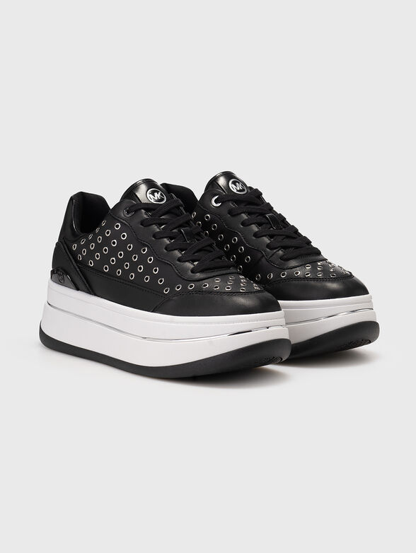 HAYES leather sports shoes on platform - 2