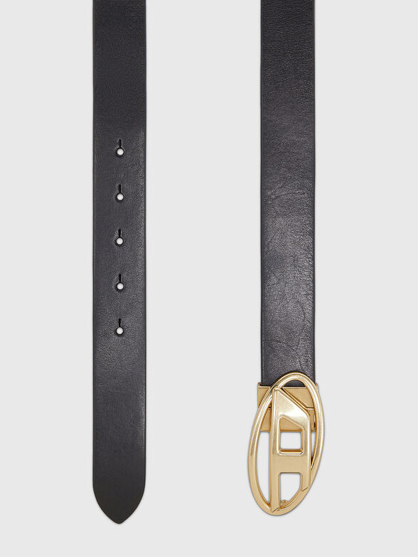 B-1DR Leather black belt - 2