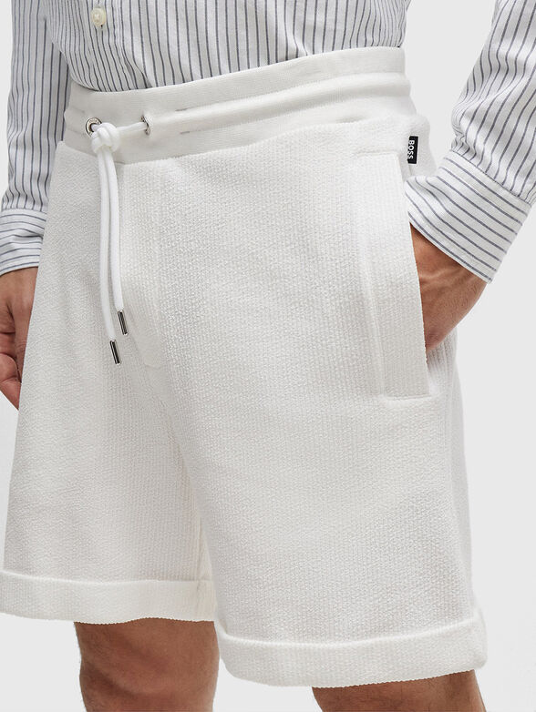 LASDUN white shorts in cotton  - 3