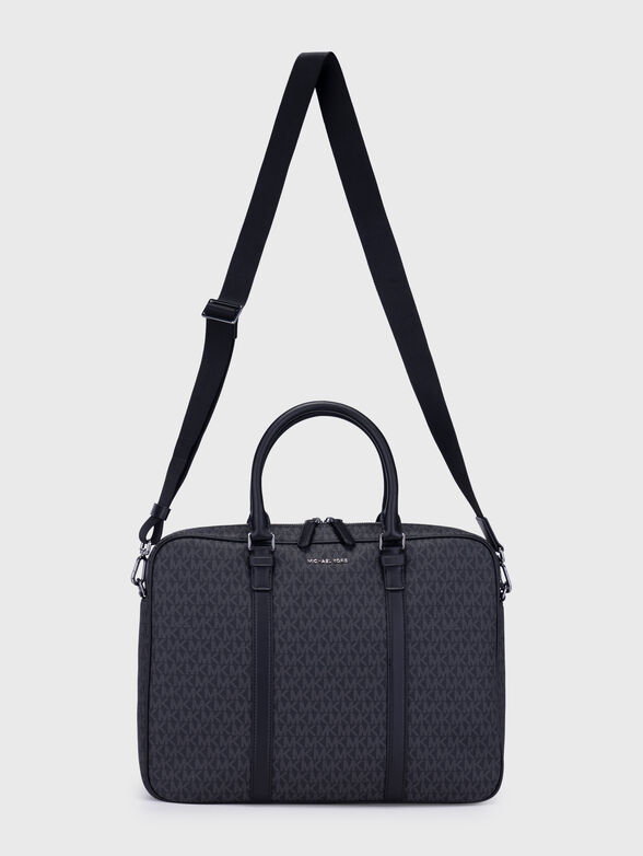 Laptop bag with monogram logo print - 2