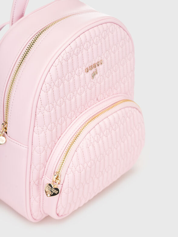 Black backpack with quilted effect - 4