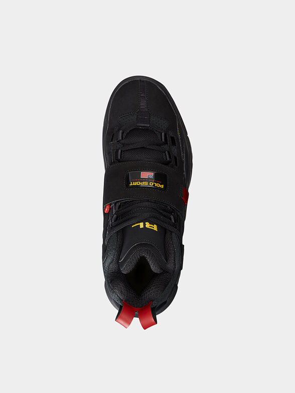 PS100 black sneakers with contrasting laces - 4