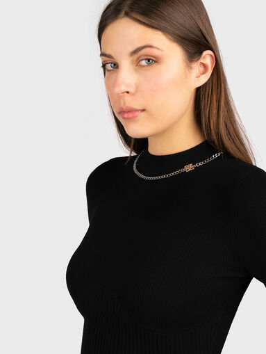 SONELY mini dress with long sleeves and accent logo - 3