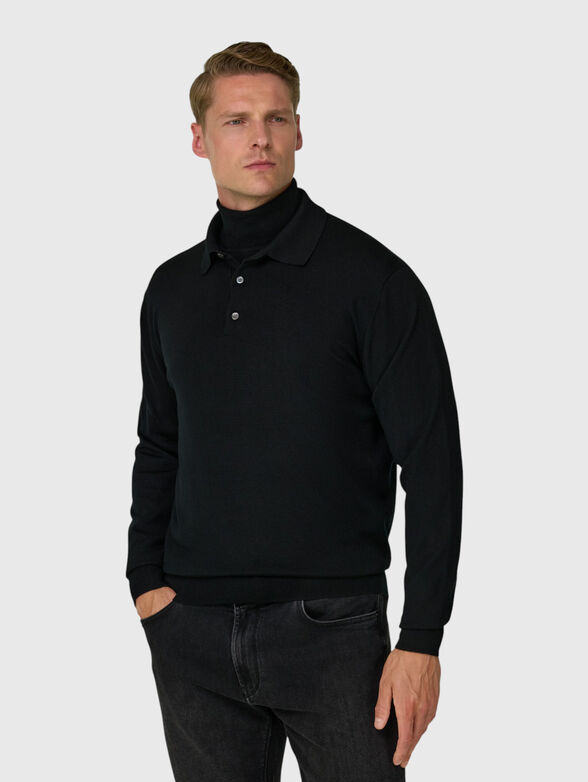 Knitted polo shirt - 1