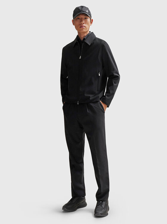 Черно яке от вълнен бленд  - 2