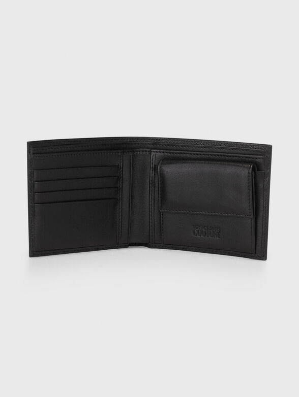 Contrast-logo wallet in leather  - 3