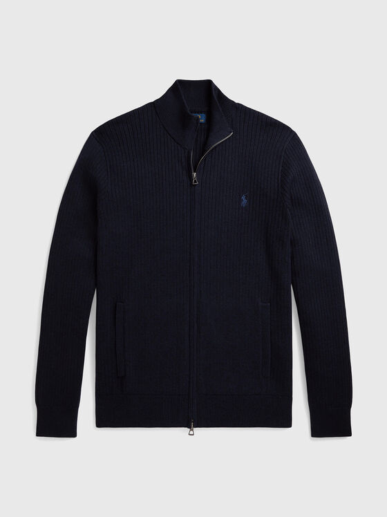 Памучна жилетка с цип - 1