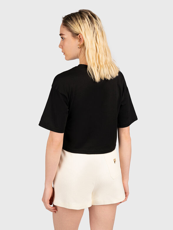 BEUNA black cropped T-shirt - 3