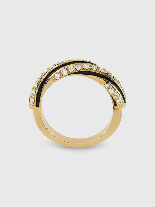Ring with rhinestones - 4