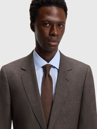 Slim wool blend blazer - 4