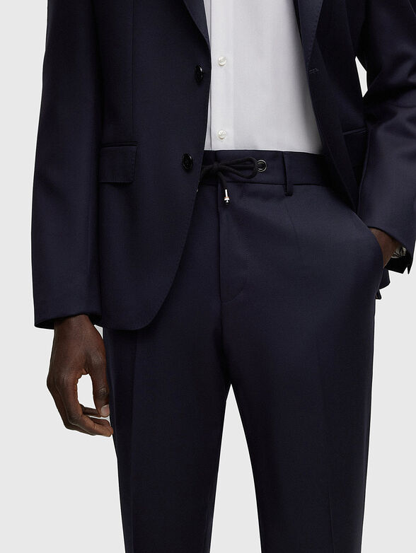 Wool trousers in black colour - 3