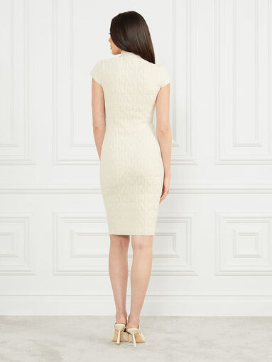 HERMIONE dress with textured monogram print - 3