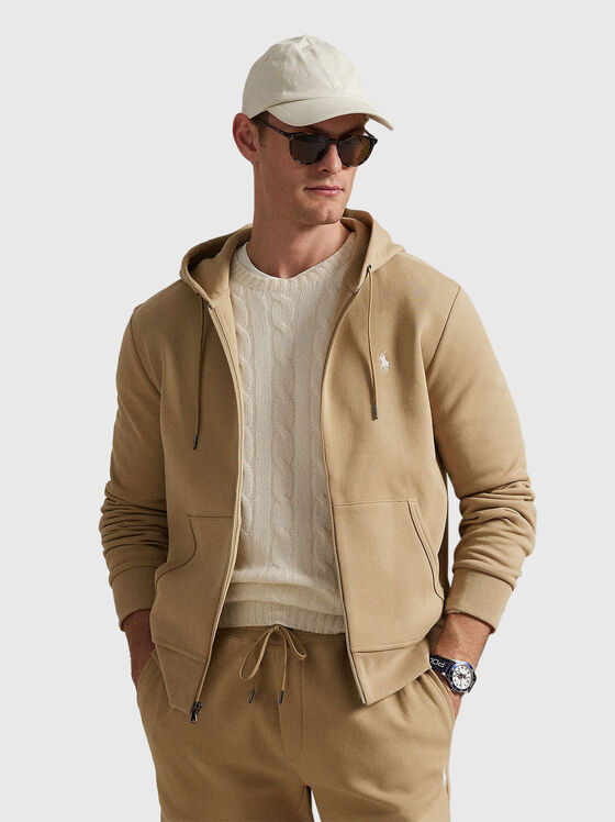 Hooded sweatshirt with zip - 1