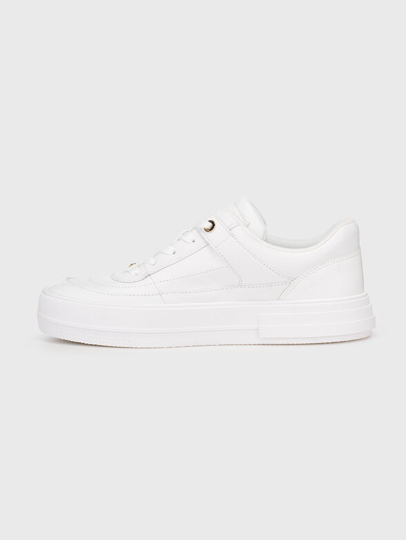 AURORA white leather sneakers - 4