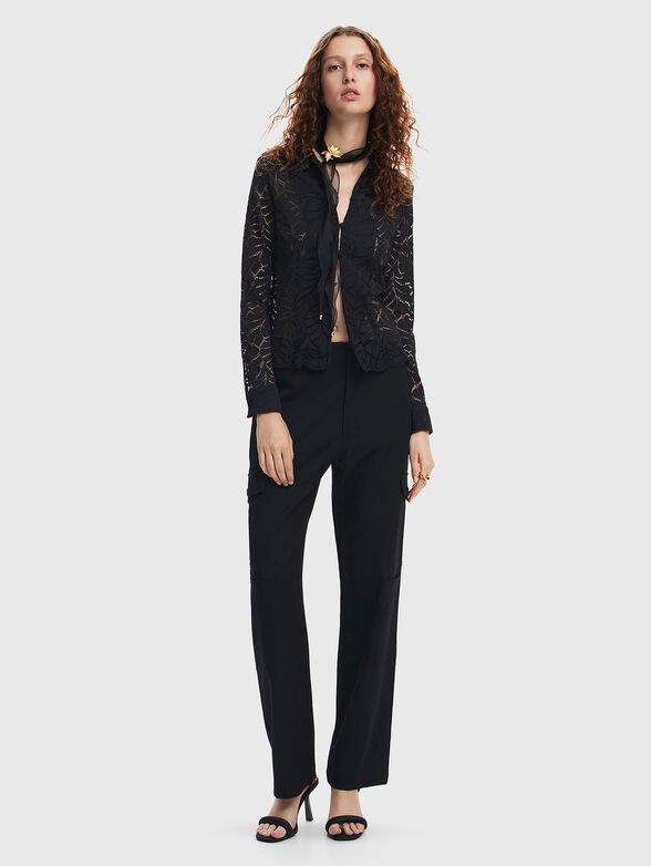 SAGA shirt with sheer effect - 2