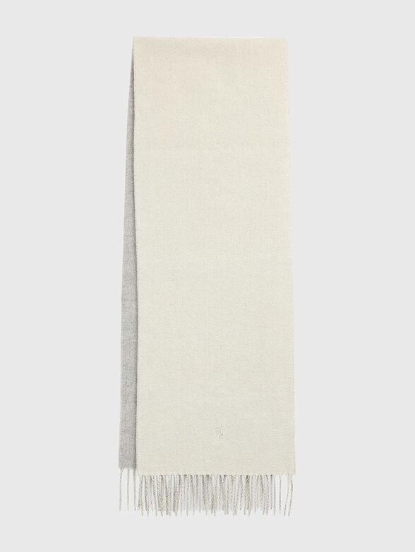 Wool scarf with fringe - 2