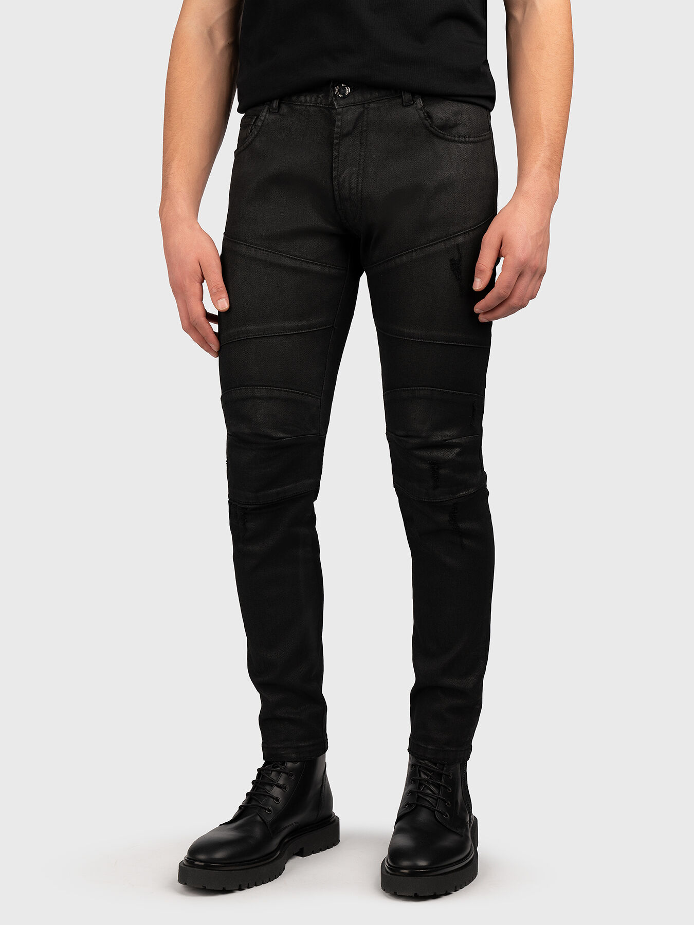 Coated skinny jeans brand LES HOMMES Globalbrandsstore en