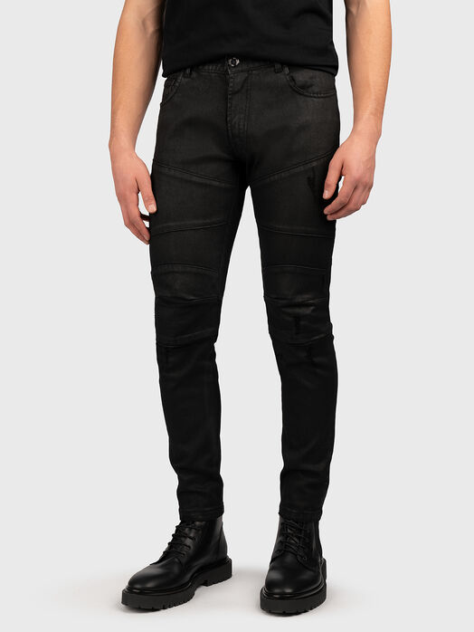 Coated skinny jeans 