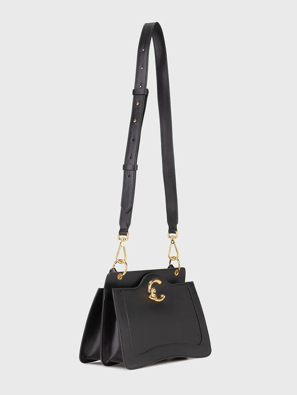 Beige leather bag with long strap - 2
