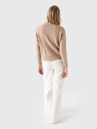 Sweater with accent buttons - 3