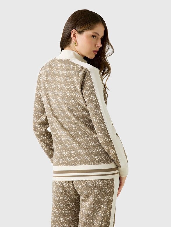 Sweatshirt with 4G monogram and zip - 3