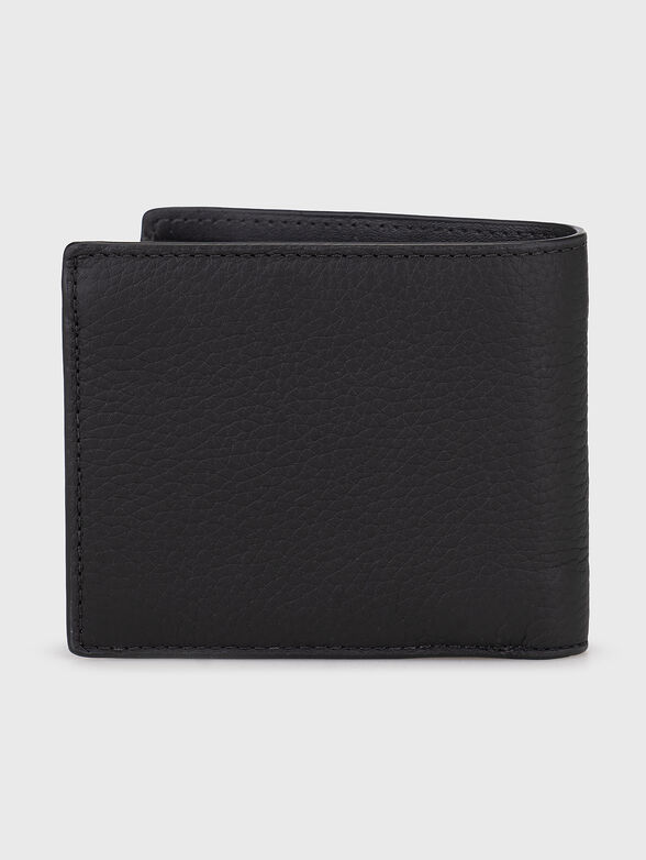 Logo detail wallet in leather  - 2