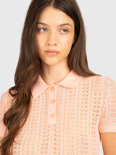 Fitted short-sleeved sweater - 5