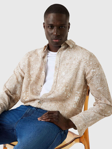 Shirt with accent print - 4