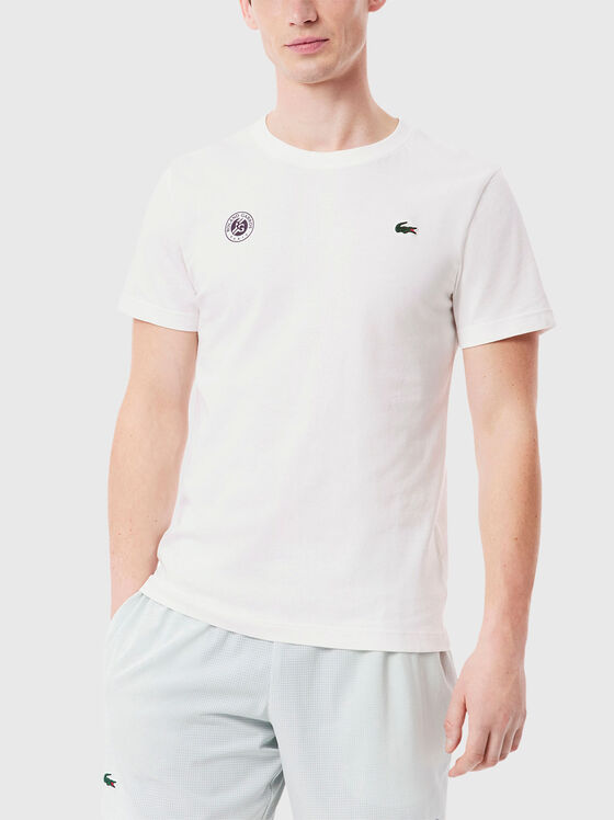 Памучна тениска ROLAND-GARROS EDITION с лого - 1