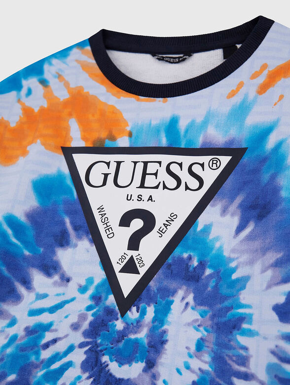 Sweatshirt with abstract print - 4