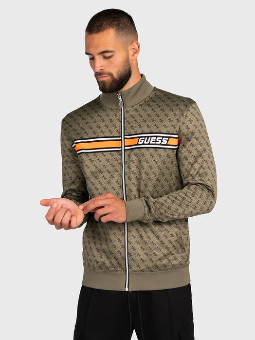 KORBIN monogram logo print sweatshirt 