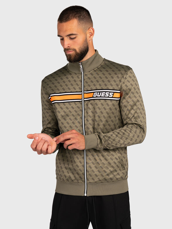 KORBIN monogram logo print sweatshirt  - 1