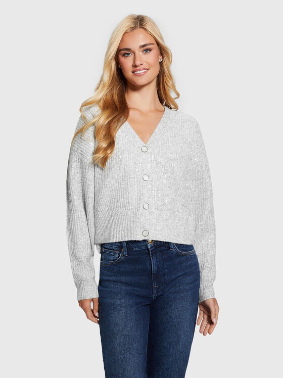 RILEY knitted cardigan with sequins - 1