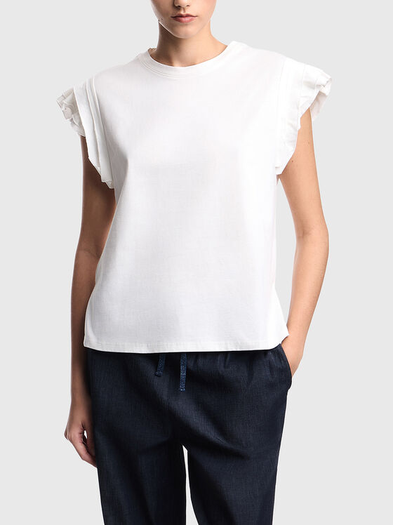 T-shirt with ruffles - 1