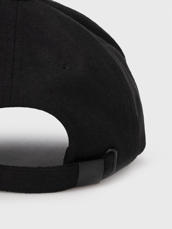 Baseball cap with metal logo detail  - 3