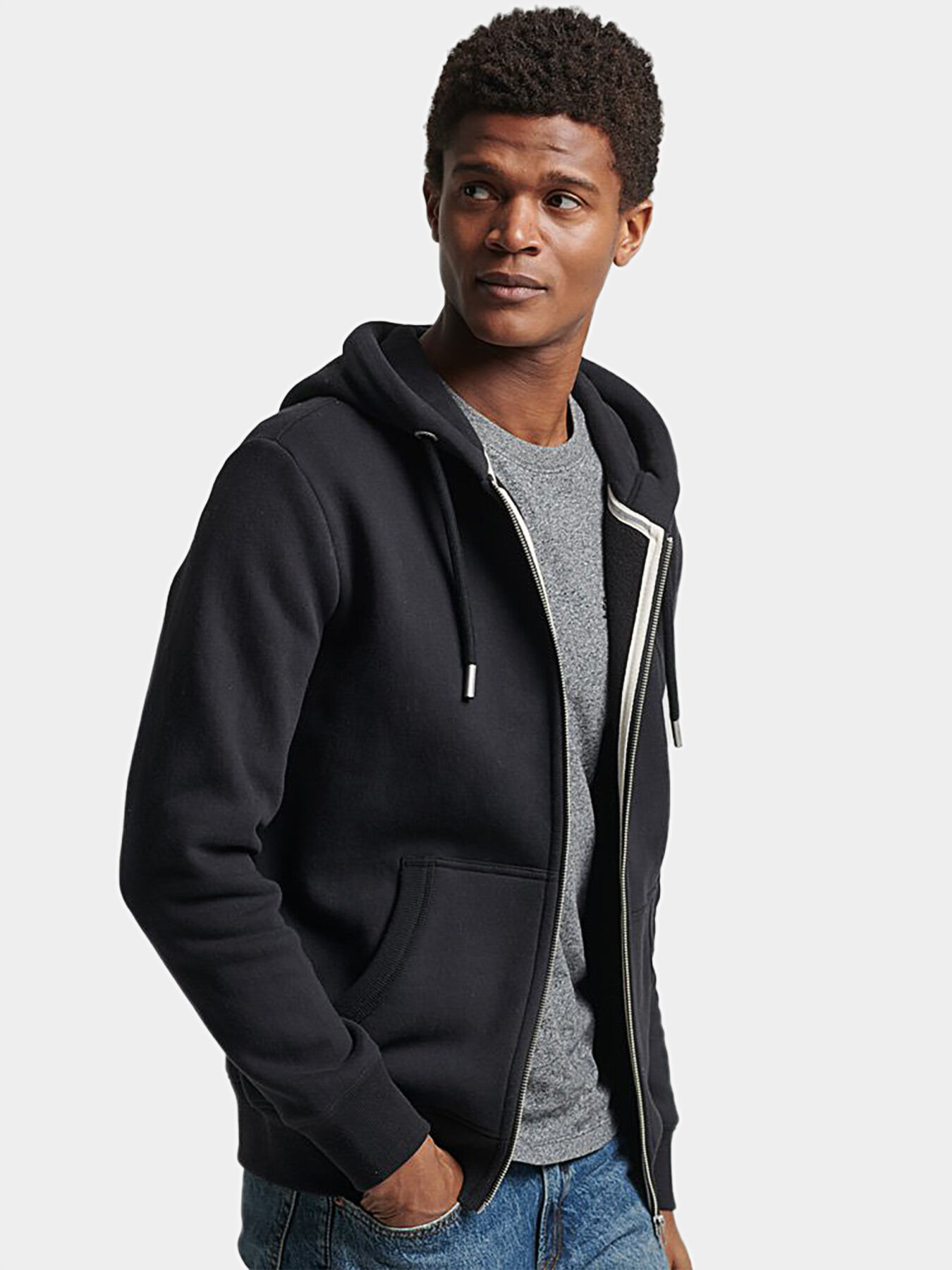 Sweatshirt with pockets and logo detail brand SUPERDRY Globalbrandsstore en