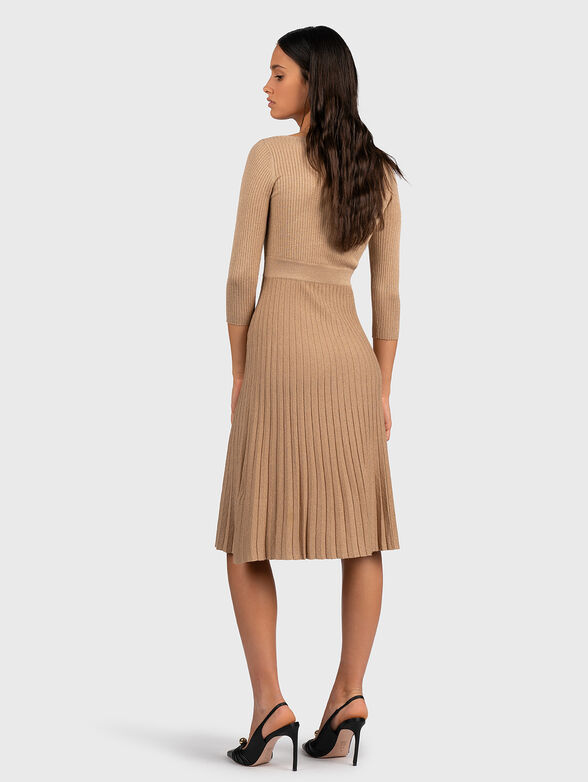 Knitted dress with golden threads - 2