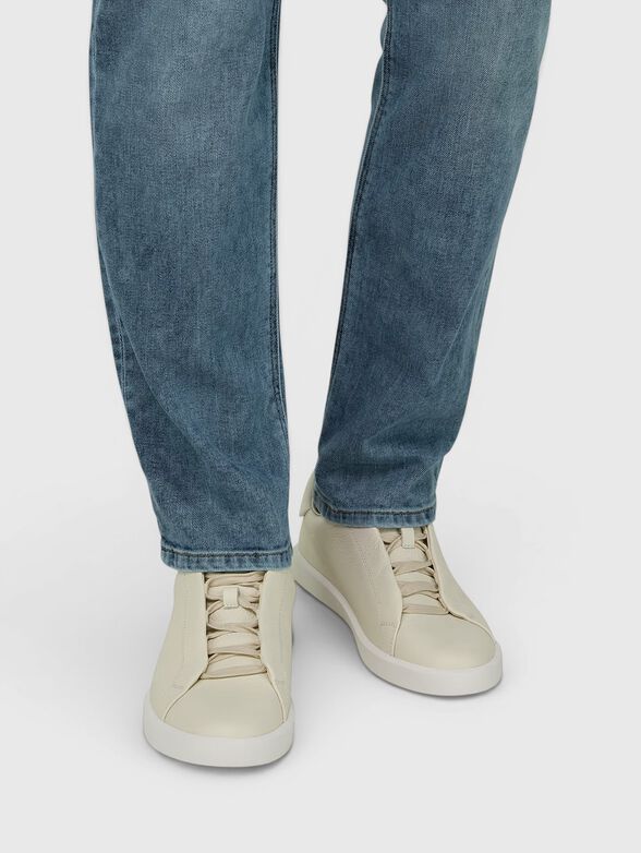 Natural leather sneakers - 2