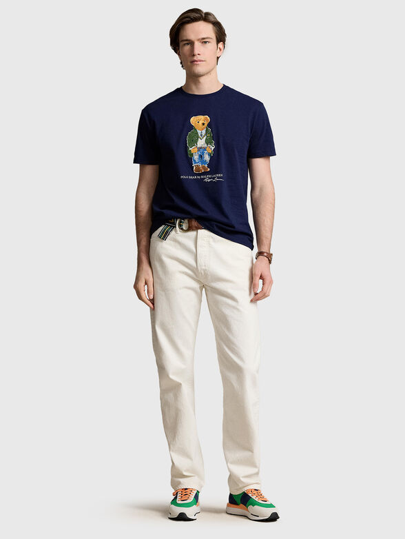 Dark blue t-shirt with Polo Bear print - 2