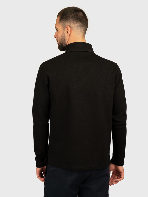 Long sleeved cotton polo shirt - 3
