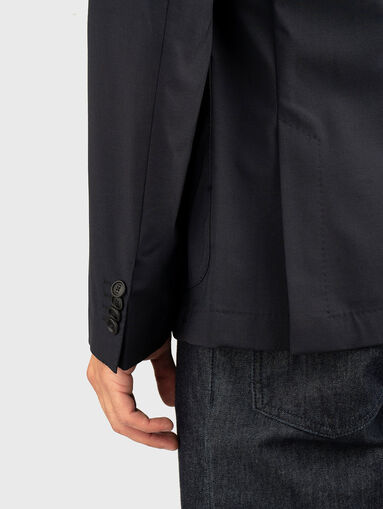 Wool and viscose blend jacket - 5