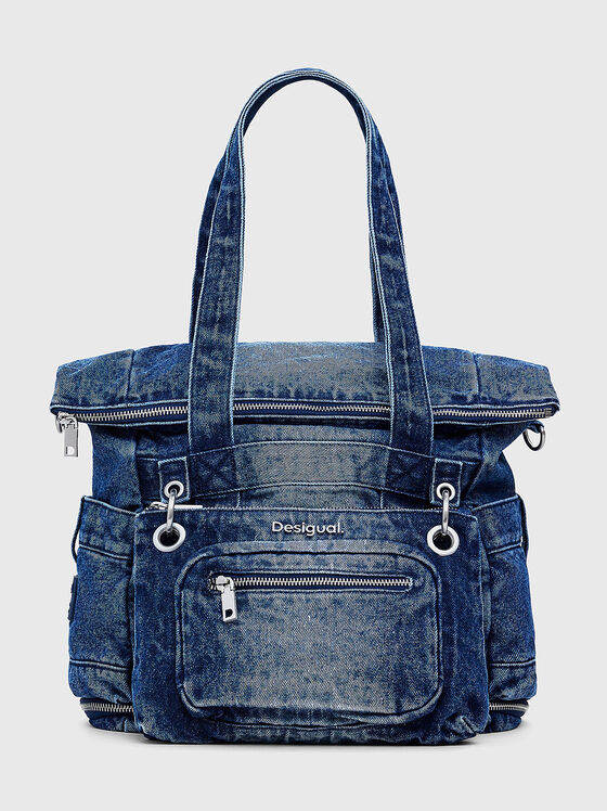 Multifunctional denim backpack - 1