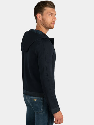 Dark blue hooded jacket - 3