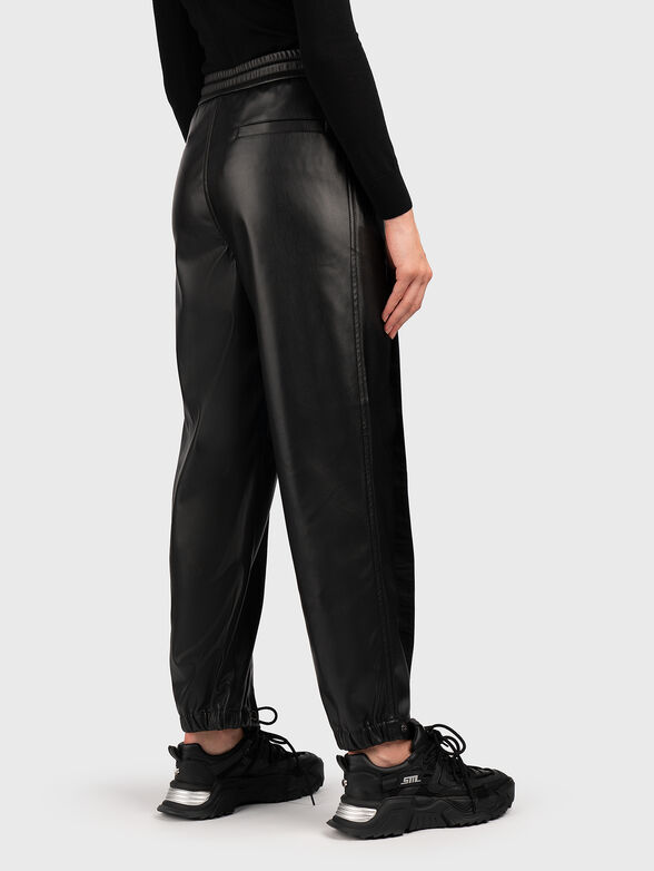 Black eco leather trousers  - 2