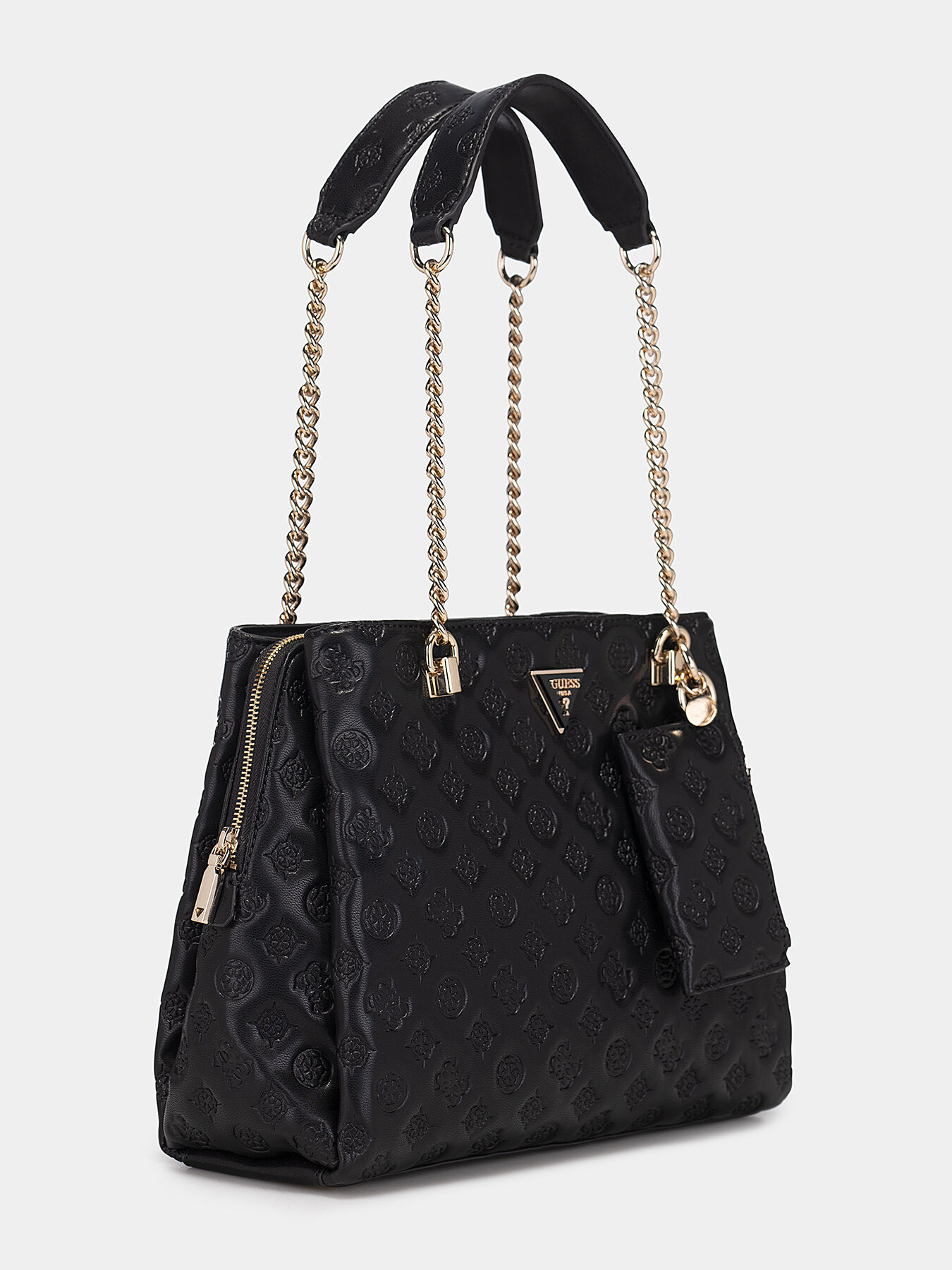 LA FEMME black bag with a detachable purse brand GUESS Globalbrandsstore en