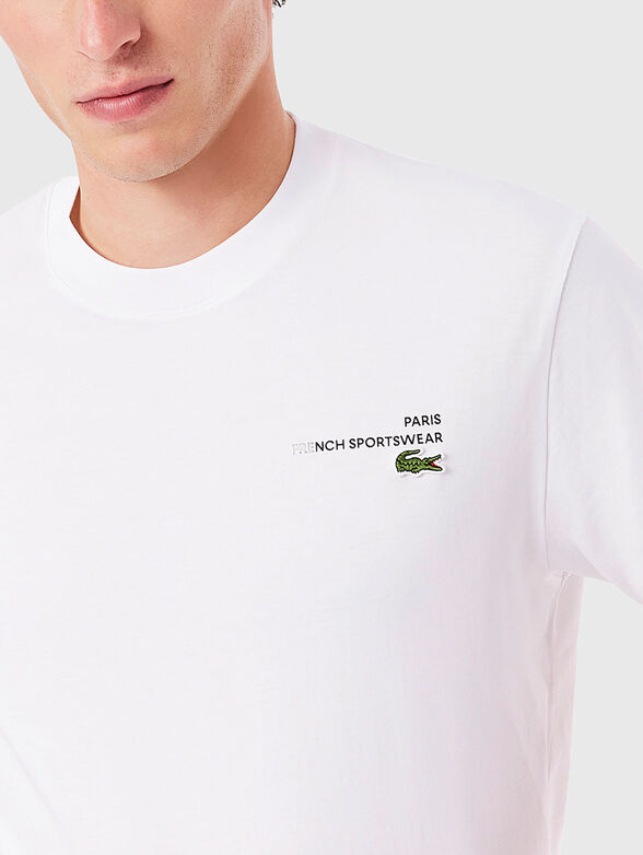 Cotton T-shirt with oval neckline - 4