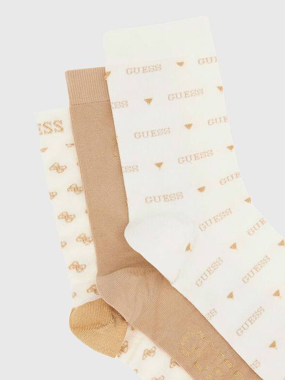 Set of three pairs of socks with accent details - 3