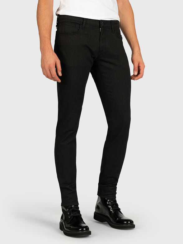 MARLON Slim trousers in black color - 1